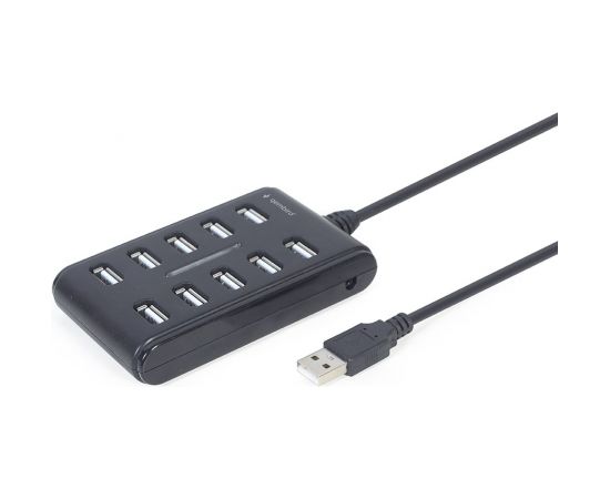 Gembird UHB-U2P10P-01 10-port USB 2.0 hub, black