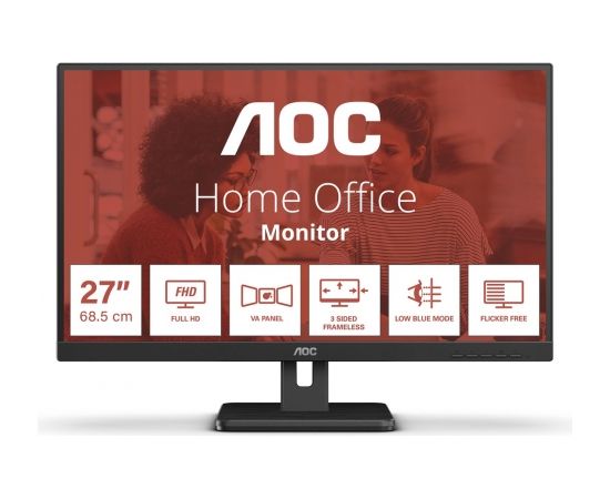 AOC 27E3UM 68.6 cm (27") 1920x1080 pixels Full HD Black