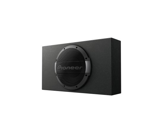 Pioneer 25 cm shallow sealed subwoofer with built-in amplifier (1200 W). Автомобильные сабвуферы