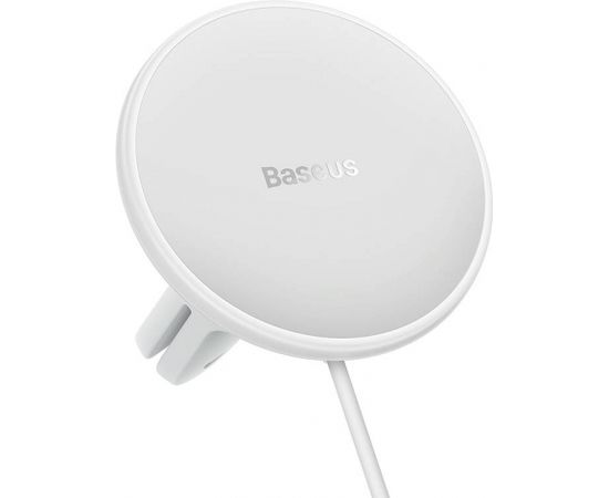Baseus CW01 Magnetic Car Phone Holder to Ventilation Grid with car charger USB-C, 15W + 25W (White)