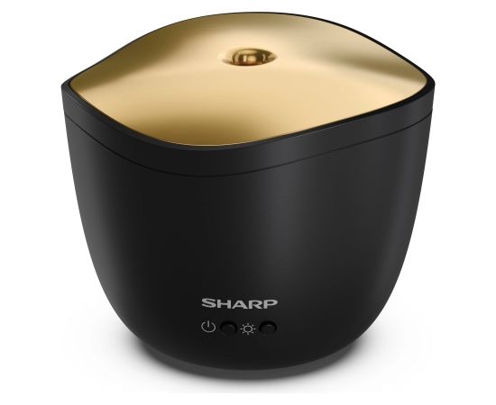Sharp Aroma Diffuser DF-A1E-B Ultrasonic, Black/Matt Metallic Gold Gaisa mitrinātāji