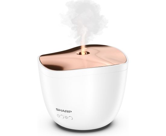 Sharp Aroma Diffuser DF-A1E-W Ultrasonic, White Metallic Rose Gold