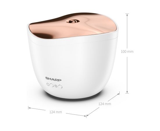 Sharp Aroma Diffuser DF-A1E-W Ultrasonic, White Metallic Rose Gold