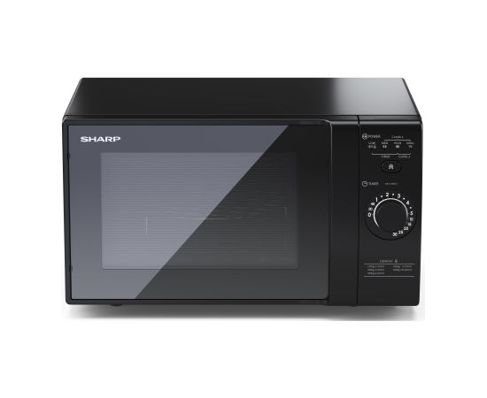 Sharp Microwave Oven with Grill YC-GG02E-B Free standing, 700 W, Grill, Black