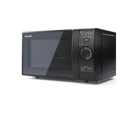 Sharp Microwave Oven with Grill YC-GG02E-B Free standing, 700 W, Grill, Black