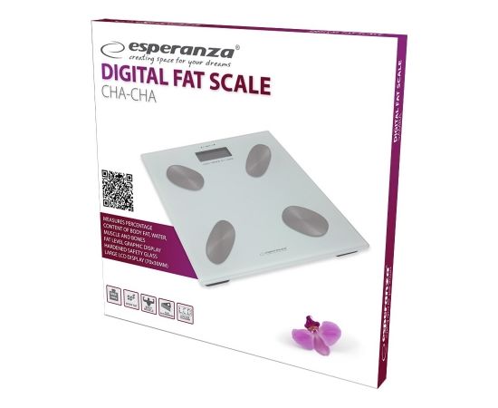 Esperanza EBS022W personal scale Electronic personal scale Square White