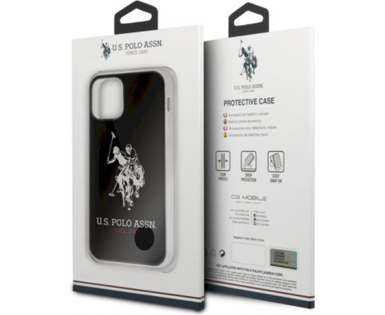 3MK U.S. Polo USHCP12STPUHRBK Big Horse Cover Aizsargapvalks Apple iPhone 12 Mini Melns