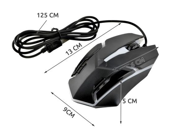 GoodBuy spēļu pele LED / 1200 DPI / USB