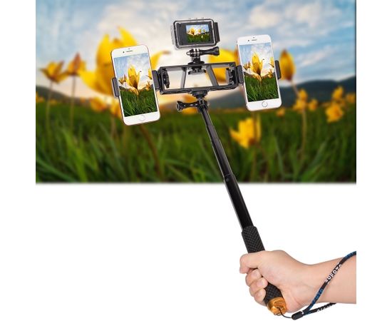 Fusion statīva vai selfie stick papildu turētājs vairākām ierīcēm