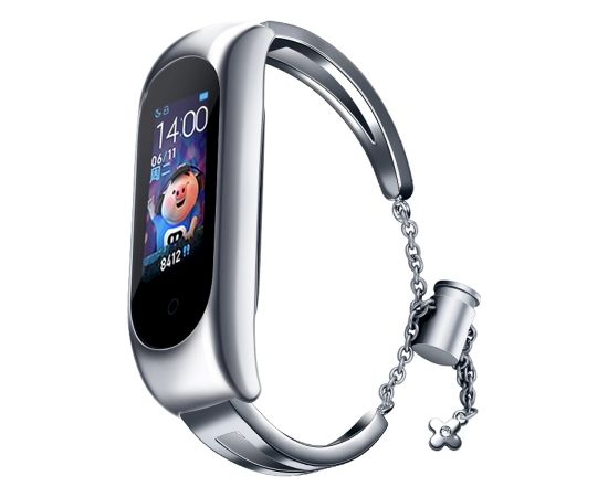 Fusion Metal Bracelet siksniņa pulkstenim Xiaomi Mi Band 3 / 4 / 5 / 6 sudraba