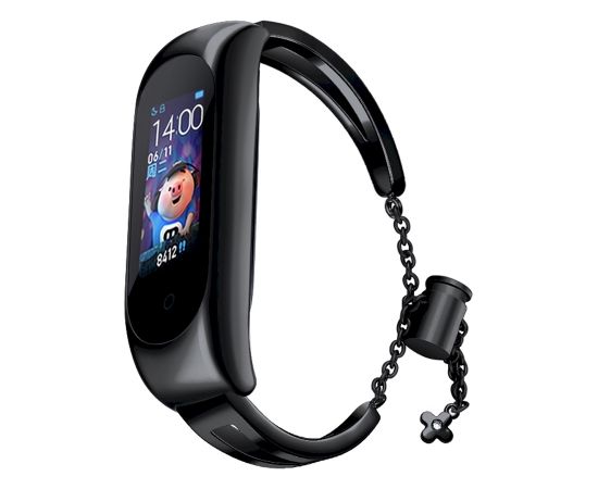 Fusion Metal Bracelet ремешок для часов Xiaomi Mi Band 3 / 4 / 5 / 6 черный