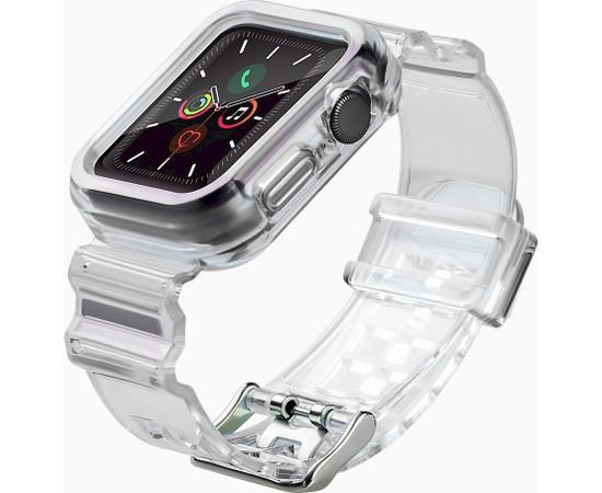 Fusion Light Set silikona siksniņa Apple Watch 38mm / 40mm / 41mm melna