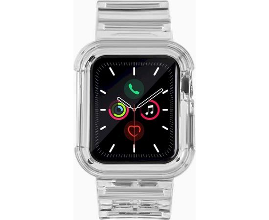 Fusion Light Set silikona siksniņa Apple Watch 38mm / 40mm / 41mm melna