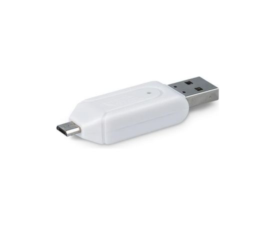 Forever USB + Micro USB Karšu Lasītājs SD + MicroSD Balts