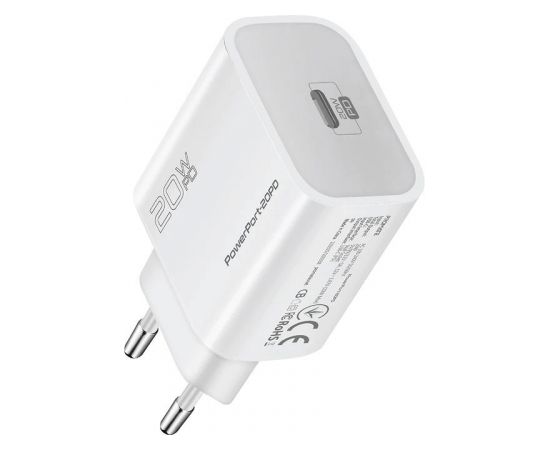 Promate PowerPort-20PD Premium Зарядное устройство Type-C PD 20W