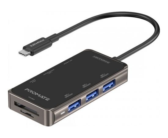 PROMATE PrimeHub-Mini 8in1 USB-C Hub HDMI 4K / LAN / PD 100W / SD / 3x USB 3.0