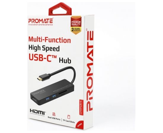 PROMATE LinkHub-C USB-C to HDMI 4K / 2X USB 3.0 / SD