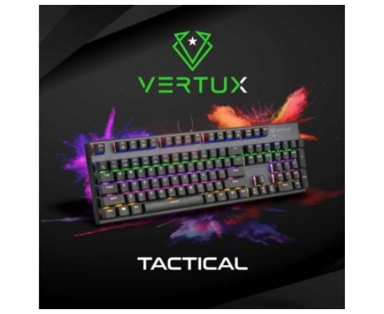 VERTUX Tactical Mehāniskā RGB spēļu klaviatūra