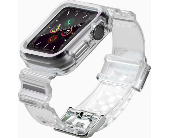 Fusion Light Set silikona siksniņa Apple Watch 42mm / 44mm / 45mm melna