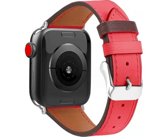 Кожаный ремешок Fusion для Apple Watch 38/40 мм красный