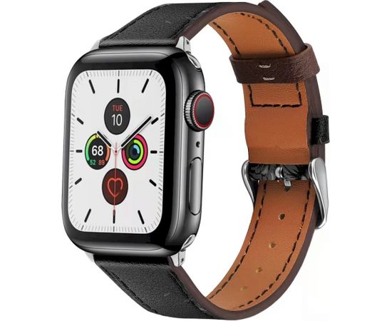 Fusion ādas siksniņa Apple Watch 38 / 40mm melna