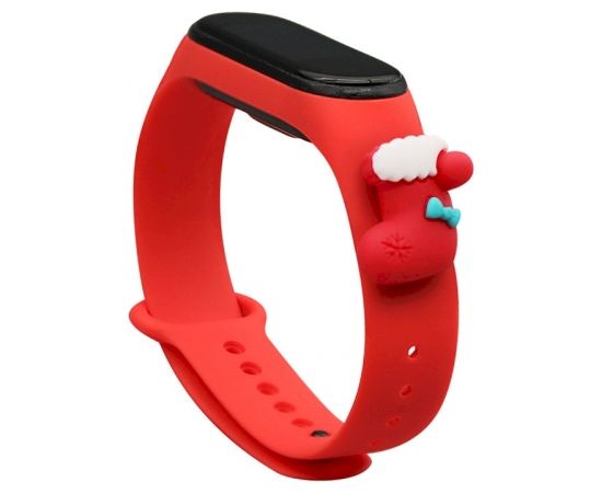 Fusion Xmas Sock Xiaomi Mi Band 5 / Mi Band 6 sarkans