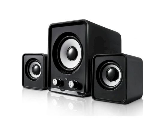 Мультимедийные колонки Goodbuy с сабвуфером 3,5 мм / USB, черные