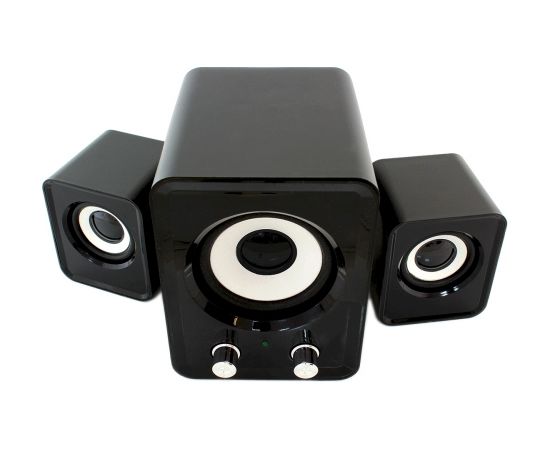 Мультимедийные колонки Goodbuy с сабвуфером 3,5 мм / USB, черные
