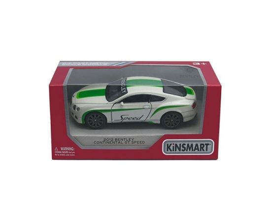 KINSMART Металлическая моделька Bentley Continental GT Speed 2012, маштаб 1:38