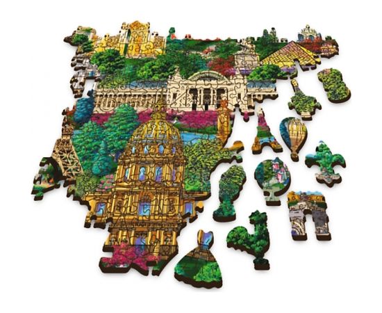 TREFL Koka puzle - Francijas slavenās vietas, 1000gb