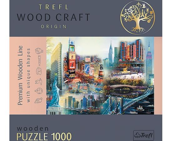 TREFL Пазл из дерева Нью-Йорк 1000 шт.