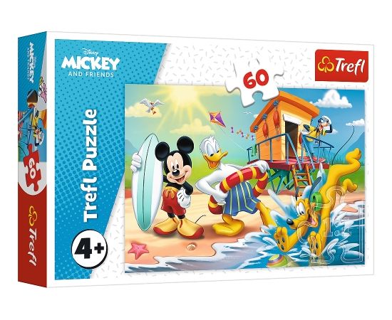 Hasbro TREFL DISNEY Puzle Mikijs, 60 gab.