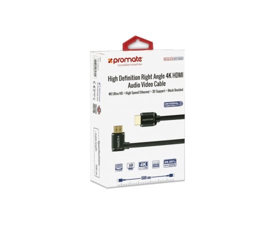 Promate PROLINK4K1-300 4K HDR HDMI Kabelis 3m Melns