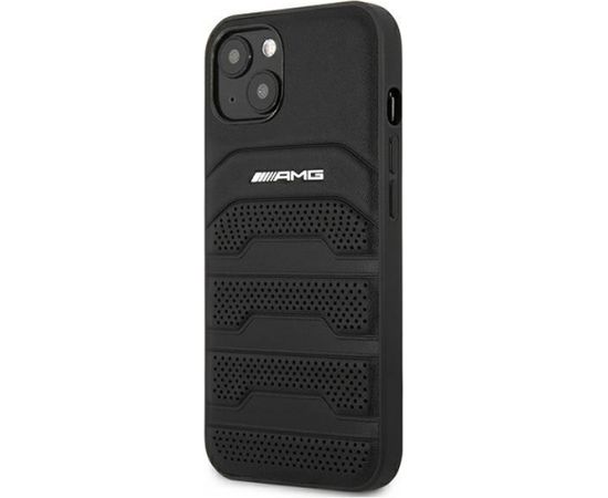 3MK AMG AMHCP13SGSEBK Back Case Кожанный Чехол для телефона Apple iPhone 13 Mini Черный