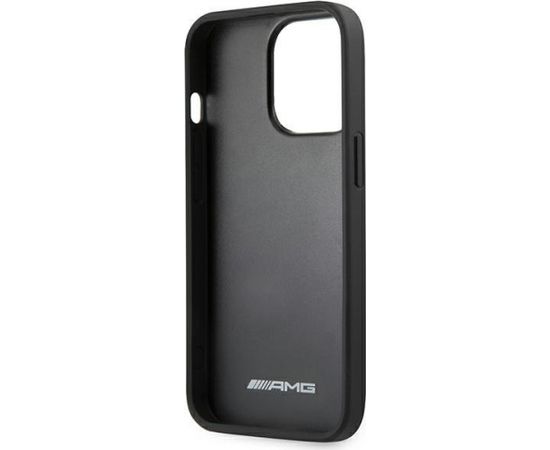 3MK AMG AMHCP13LDOLBK Back Case Aizmugurējais Ādas Apvalks Telefonam Apple iPhone 13 / 13 Pro Melns