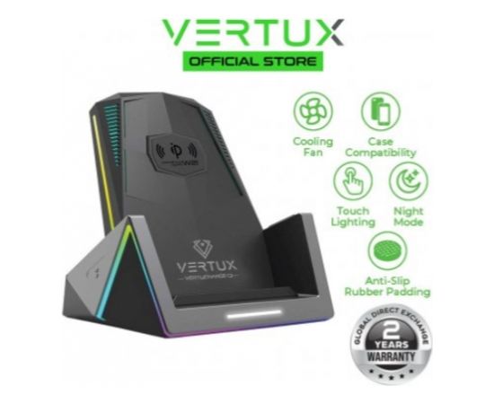 VERTUX VertuCharge-Qi Multimediju Bezvadu Lādētājs