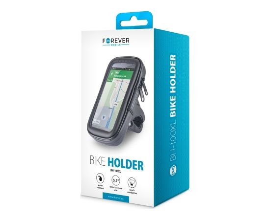 Forever BH-100XL Универсальный (9x16.5cm) Вело крепление на раму для телефона / GPS навигации Черный