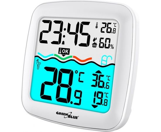 Greenblue Wireless Swimming Pool Temperature Sensor Weather Station Humidity DCF RCC