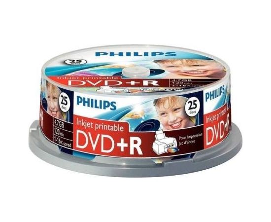 Philips DVD+R 4.7GB CAKE BOX 25