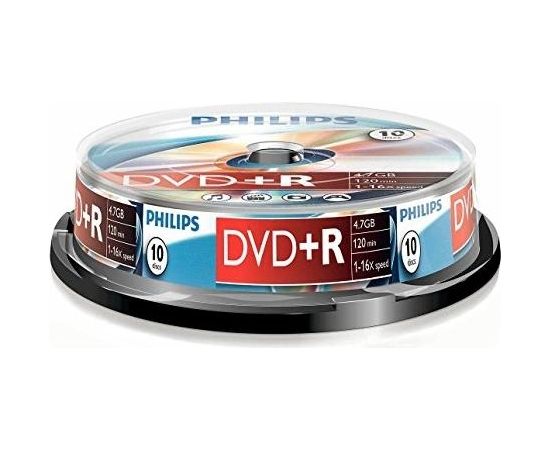PHILIPS DVD+R 4.7GB CAKE BOX 10