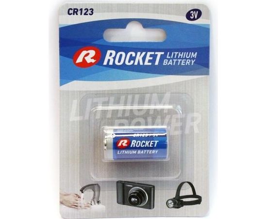 Rocket CR123 Blistera iepakojumā 1gb.