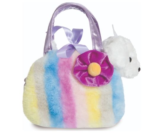 AURORA Fancy Pals Plīša kucēns violetā somā, 20 cm