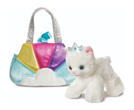 AURORA Fancy Pals Plīša kaķu princese zilā somā, 20 cm