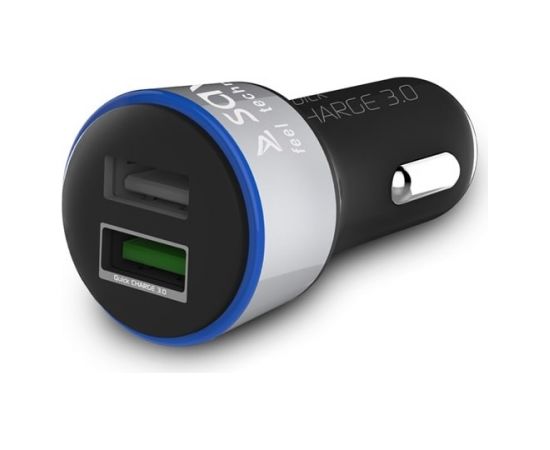 Savio Car Quick Charge charger Savio SA-06/B 3.0A, 2xUSB