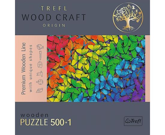 TREFL Пазл из дерева Бабочки 500+1 шт.
