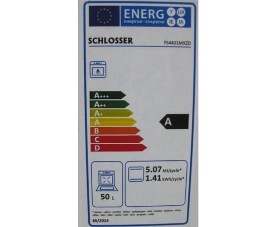 Schlosser FS4401MXZD Gāzes plīts 50cm ar gāzes cepeškrāsni