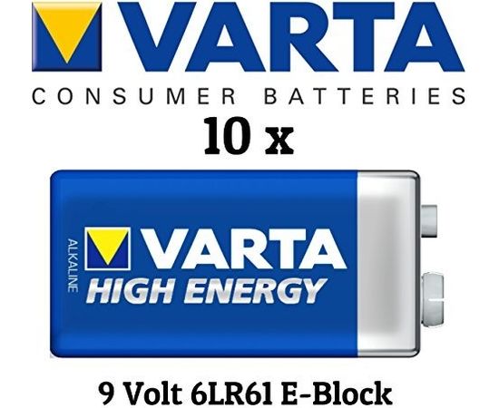 Varta High Energy 6LR61-PP3, alkaline, 9V (4922-101-401)