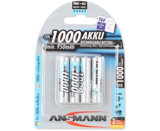 Ansmann 4xAAA NM 1.2V/ 1000mAh