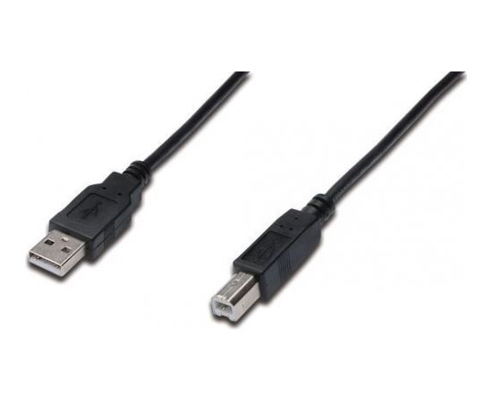 ASSMANN USB connection cable type A - B M/M 1.0m USB 2.0 suitable bl