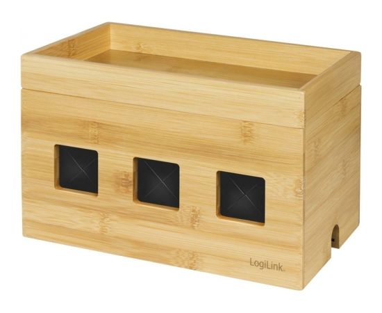 LOGILINK KAB0076 Cable box 255x140x165 mm bamboo